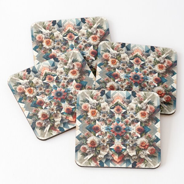 Item preview, "Floral Geometry Enclave" designed and sold by APARTAI EU.