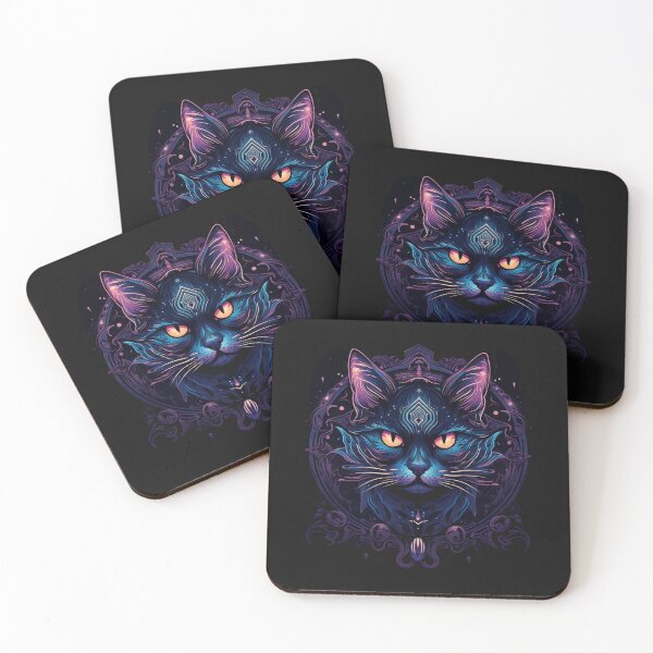 Item preview, Gothic Purple Cat designed and sold by Goku Creations.