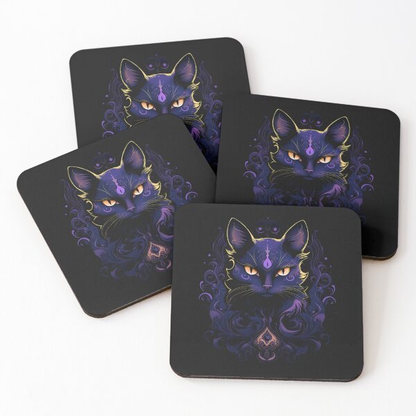 Item preview, Gothic Purple Cat designed and sold by Goku Creations.