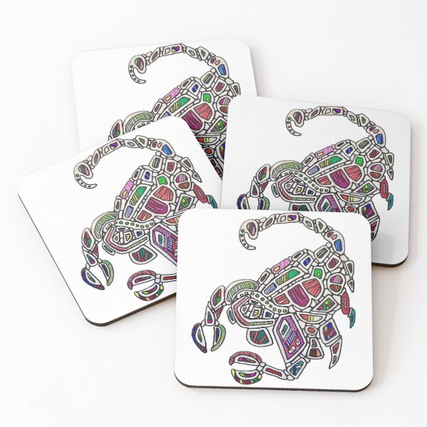 Item preview, Abstract colorful scorpion  designed and sold by jbrunoartist.
