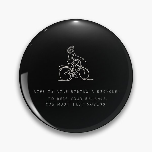 Item preview, Life is Like Riding a Bicycle designed and sold by LineArtByLovi.