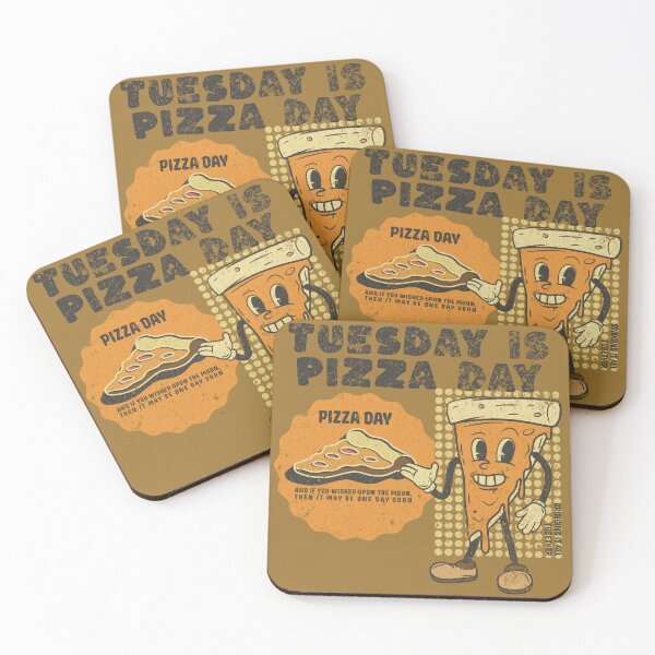 Item preview, Tuesday is Pizza Day - Whimsical Character Design designed and sold by Studio-g.
