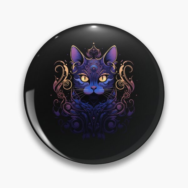 Item preview, Halloween Gothic Cat Tattoo designed and sold by Goku Creations.