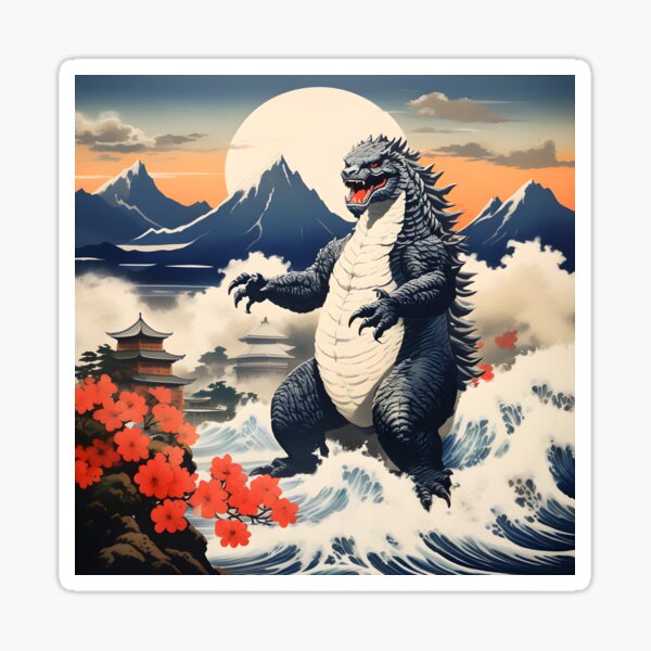 Godzilla Sticker by Original_Wicked