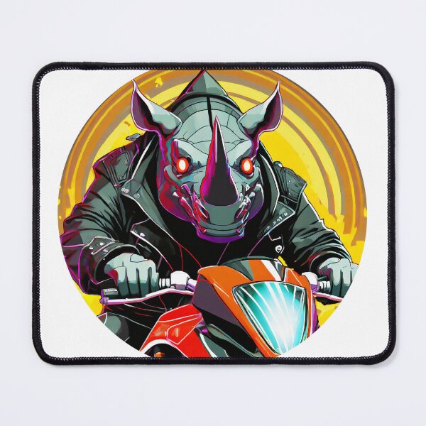 Item preview, Rhino on a Motorcycle designed and sold by BADESIGNZZ.