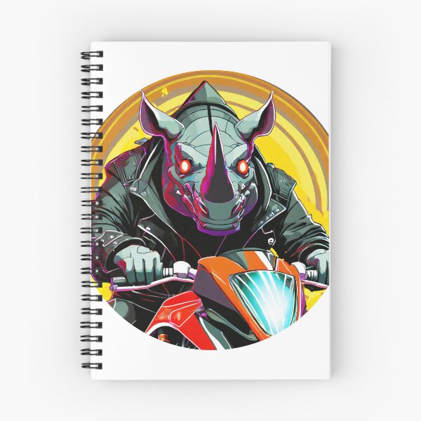 Item preview, Rhino on a Motorcycle designed and sold by BADESIGNZZ.