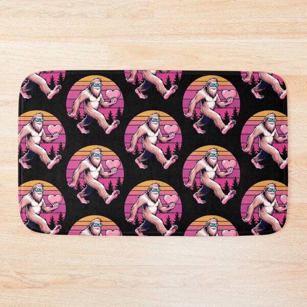 Item preview, Funny Valentines Day Retro Bigfoot Heart And Love Sasquatch designed and sold by ohmier.