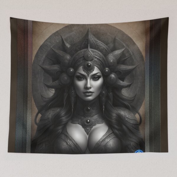 Artikelvorschau, Unilai Queen Of Eyuon Wunderschönes KI-Konzeptkunstporträt von Xzendor7 entworfen und verkauft von Xzendor7 Digital Art Creations.