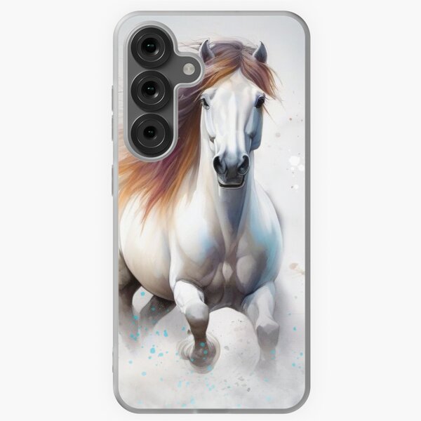 Aperçu de l'œuvre Cheval sauvage courant dans la brume créée et vendue par Wolfheartart.