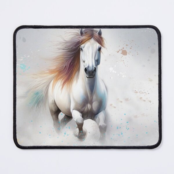 Item preview, Wild Horse Running in the Mist designed and sold by Wolfheartart.