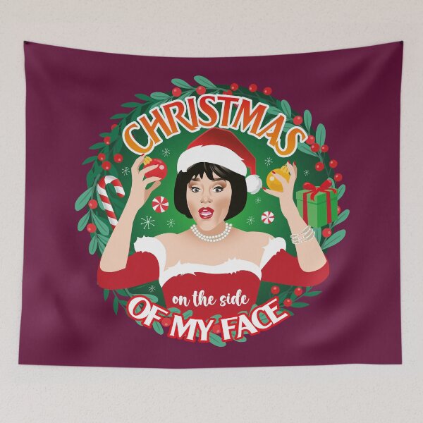 Item preview, Christmas on the side of my face designed and sold by AleMogolloArt.