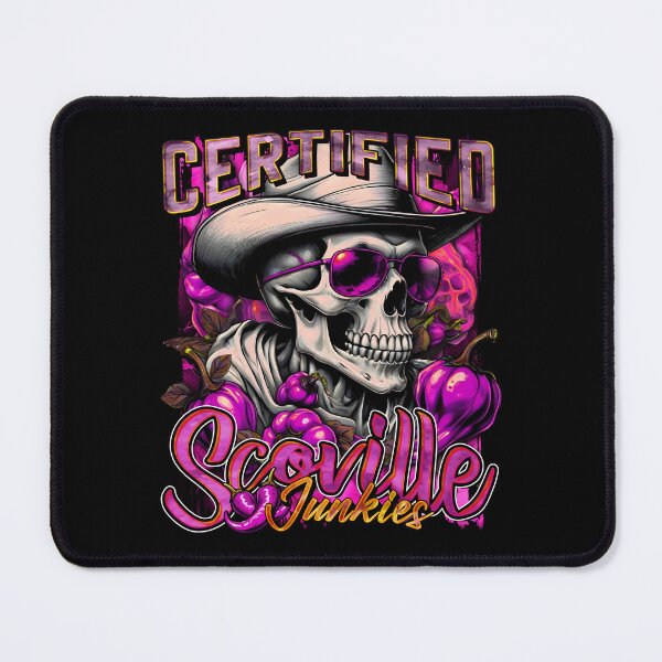Item preview, Certified Scoville Junkies: Skulls Grinning Through the Habanero Haze [Violet] designed and sold by SuriyaArts.