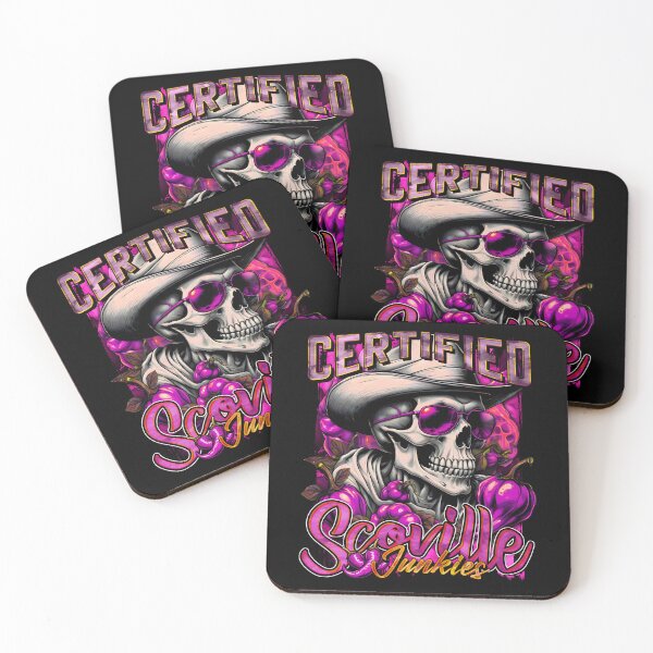 Item preview, Certified Scoville Junkies: Skulls Grinning Through the Habanero Haze [Violet] designed and sold by SuriyaArts.