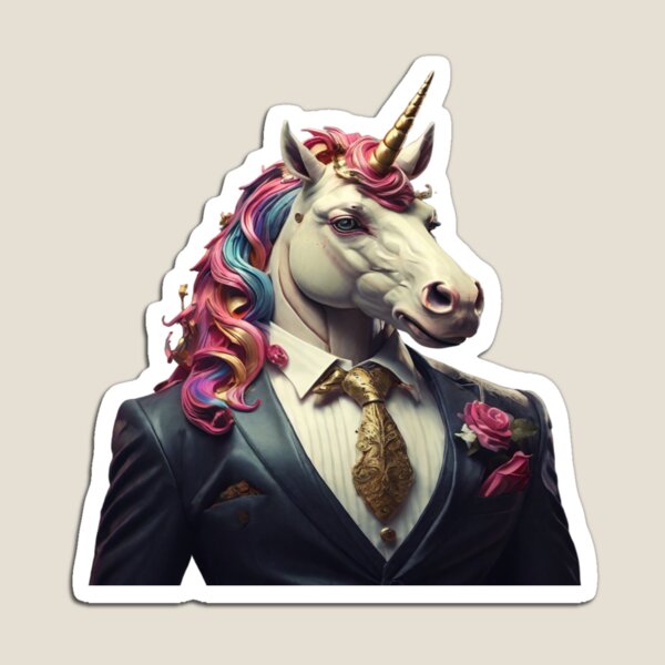 Aperçu de l'œuvre Licorne élégante : la magie du style créée et vendue par EstiloPrint.