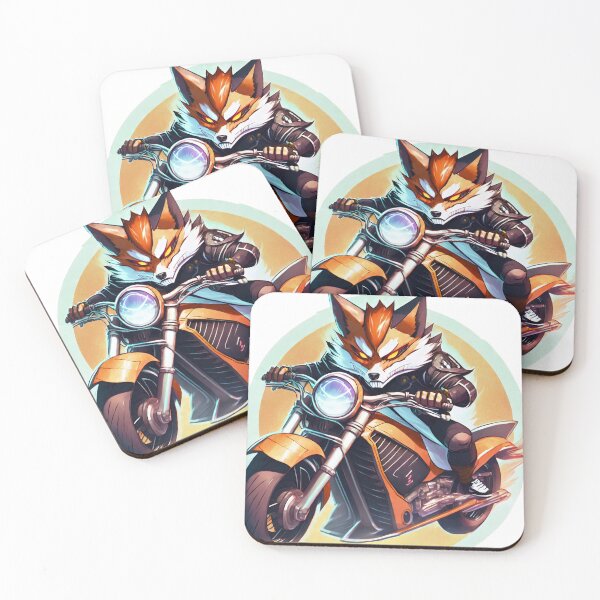 Item preview, Fiery Fox on a Motorcycle designed and sold by BADESIGNZZ.