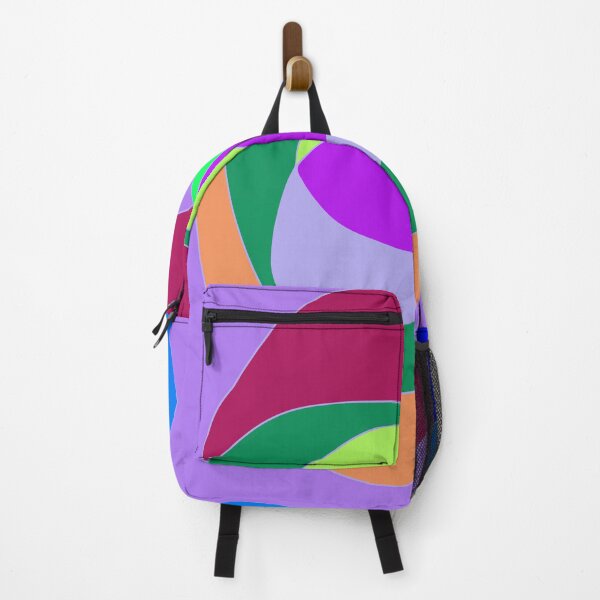 Item preview, Colorful Circles and Lines on Blue Background designed and sold by masabo.