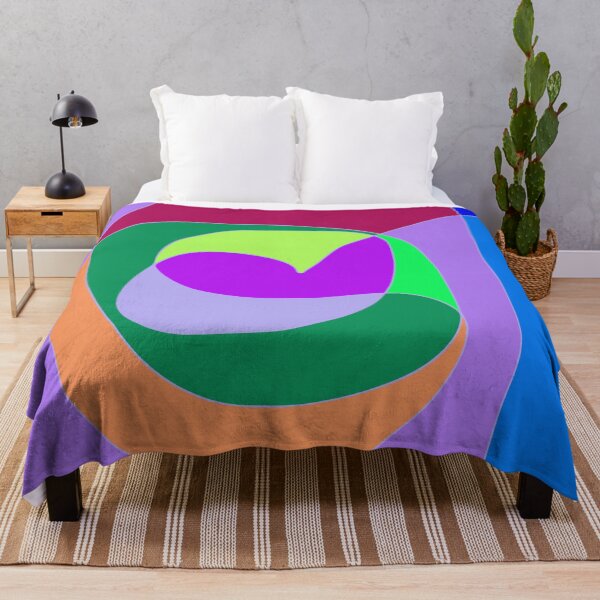 Item preview, Colorful Circles and Lines on Blue Background designed and sold by masabo.