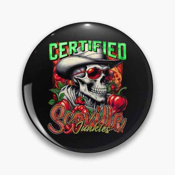 Item preview, Certified Scoville Junkies: Skulls Grinning Through the Habanero Haze [Green] designed and sold by SuriyaArts.
