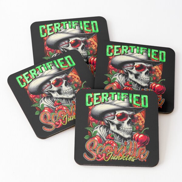 Item preview, Certified Scoville Junkies: Skulls Grinning Through the Habanero Haze [Green] designed and sold by SuriyaArts.