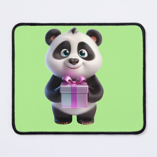 Item preview, Cute, adorable and affectionate Panda bear with a gift box in his hands. designed and sold by Nathalymx.