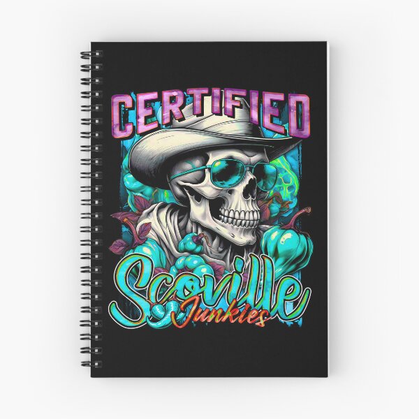 Item preview, Certified Scoville Junkies: Skulls Grinning Through the Habanero Haze [Cyan] designed and sold by SuriyaArts.