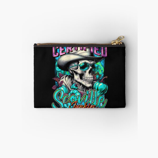 Item preview, Certified Scoville Junkies: Skulls Grinning Through the Habanero Haze [Cyan] designed and sold by SuriyaArts.