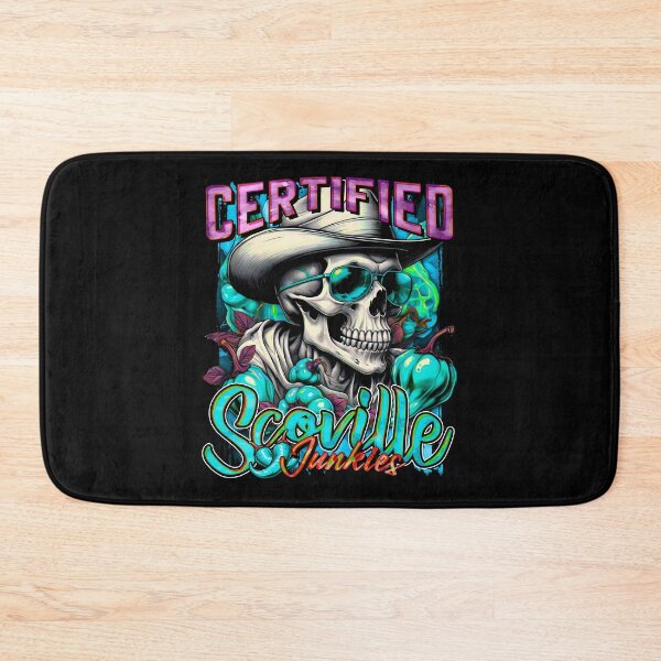 Item preview, Certified Scoville Junkies: Skulls Grinning Through the Habanero Haze [Cyan] designed and sold by SuriyaArts.