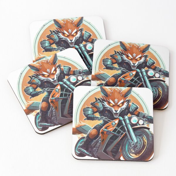 Item preview, Fox Riding a Motorcycle designed and sold by BADESIGNZZ.