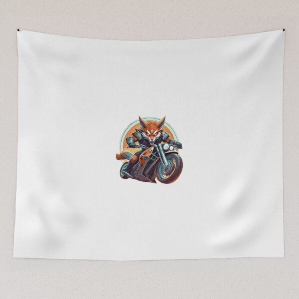 Item preview, Fox Riding a Motorcycle designed and sold by BADESIGNZZ.