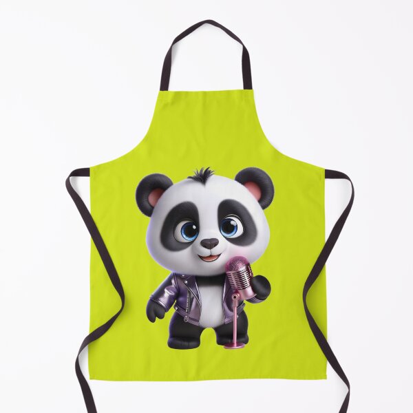 Item preview, Cute, adorable and affectionate Karaoke panda bear with purple jacket and microphone in his hands. designed and sold by Nathalymx.