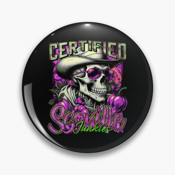 Item preview, Certified Scoville Junkies: Skulls Grinning Through the Habanero Haze [Neon] designed and sold by SuriyaArts.