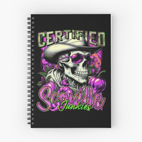 Item preview, Certified Scoville Junkies: Skulls Grinning Through the Habanero Haze [Neon] designed and sold by SuriyaArts.