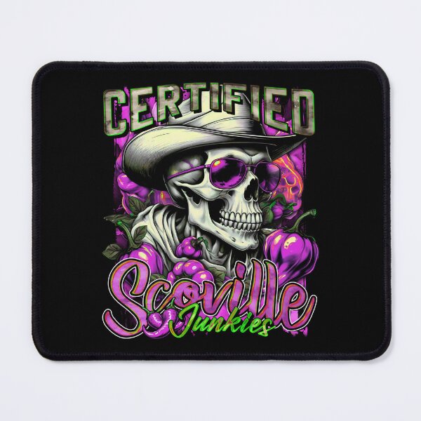 Item preview, Certified Scoville Junkies: Skulls Grinning Through the Habanero Haze [Neon] designed and sold by SuriyaArts.