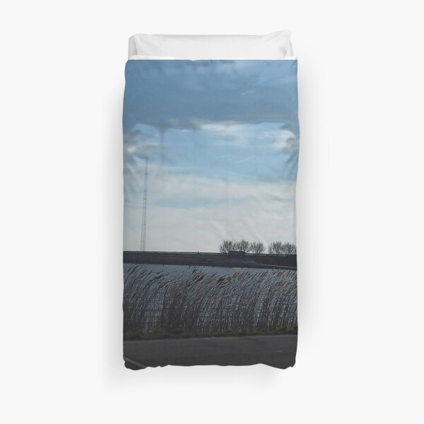 Parked at the water Duvet Cover