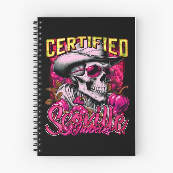 Item preview, Certified Scoville Junkies: Skulls Grinning Through the Habanero Haze [Pink] designed and sold by SuriyaArts.