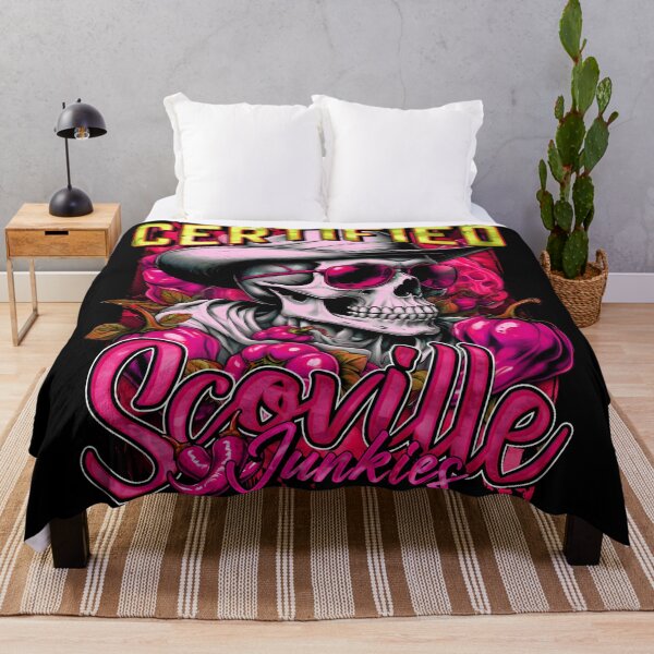 Item preview, Certified Scoville Junkies: Skulls Grinning Through the Habanero Haze [Pink] designed and sold by SuriyaArts.
