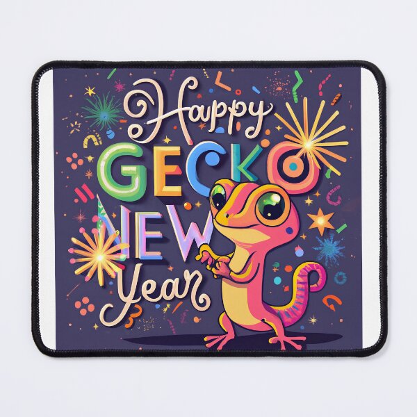 Item preview, Humorous gecko for the new year designed and sold by yesmorrow.