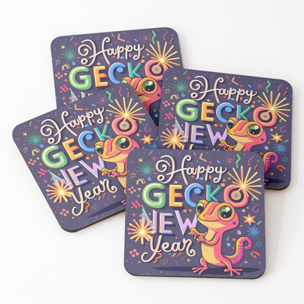 Item preview, Humorous gecko for the new year designed and sold by yesmorrow.