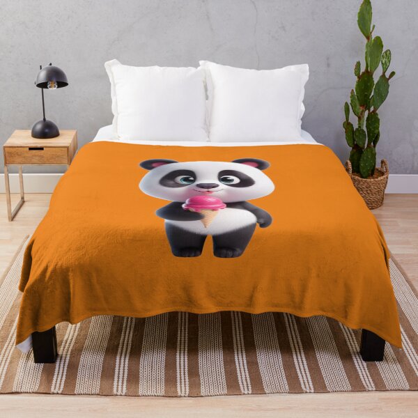 Item preview, Cute, adorable and affectionate Panda bear with delicious pink ice cream in hands designed and sold by Nathalymx.