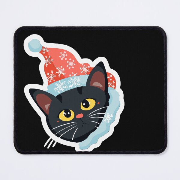 Item preview, MEOWY CHRISTMAS cute black Cat christmas Design designed and sold by XYDstore.