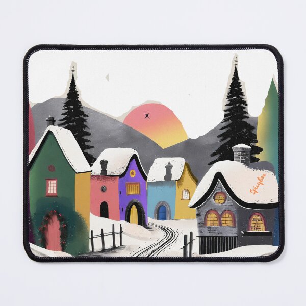 Item preview, Festive Village Tranquility designed and sold by SpicyOne.