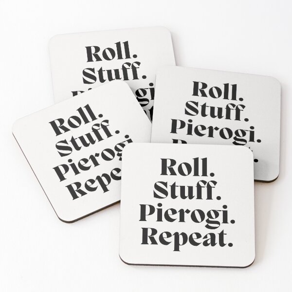 Item preview, Great Roll Stuff Pierogi Repeat Polish dumplings Food designed and sold by MotivaChic.