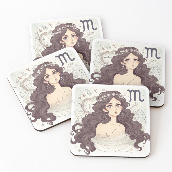 Item preview, Cute Zodiac Virgin - Virgo Zodiac Sign Art1 designed and sold by GsnDream.