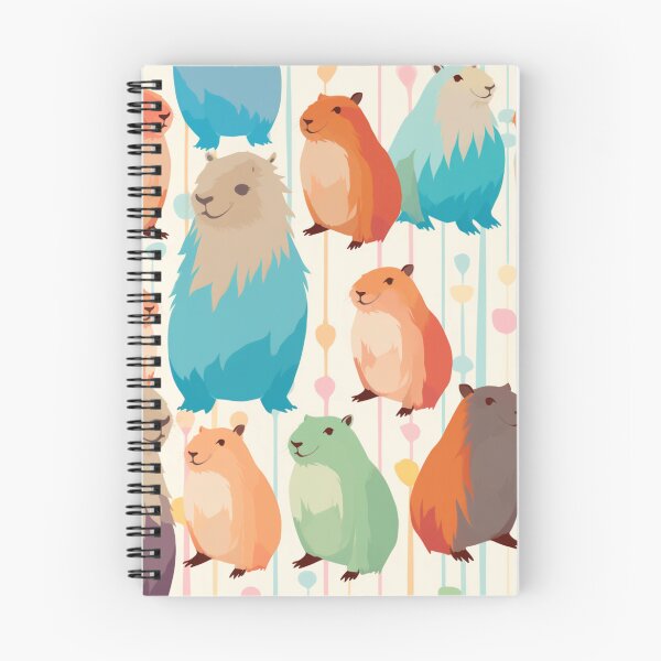 Item preview, Colorful Capybara Pattern #capybara #capy designed and sold by GrinGalore.