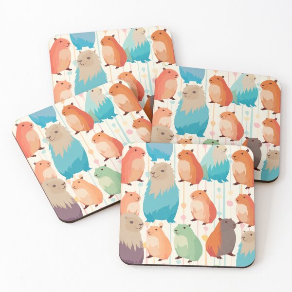 Item preview, Colorful Capybara Pattern #capybara #capy designed and sold by GrinGalore.