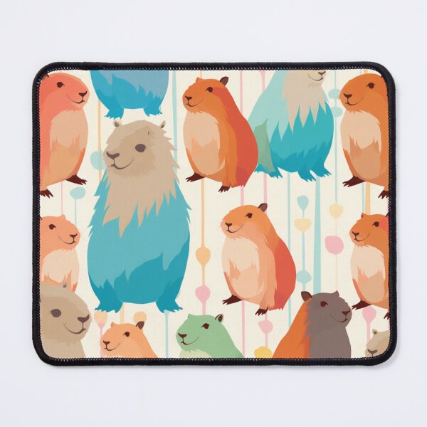 Item preview, Colorful Capybara Pattern #capybara #capy designed and sold by GrinGalore.