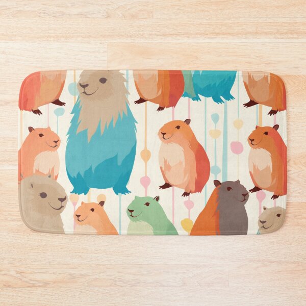 Item preview, Colorful Capybara Pattern #capybara #capy designed and sold by GrinGalore.