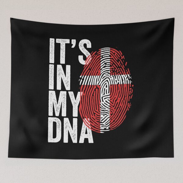 Item preview, It's in my DNA Denmark Flag designed and sold by Crea-mood.
