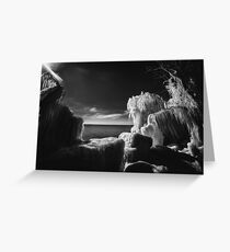 Icy Pelee Greeting Card