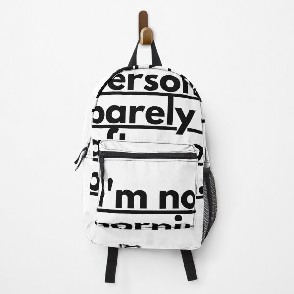 Item preview, "I'm not a morning person. I'm barely even an afternoon person." Funny Quote designed and sold by Bananobanini.